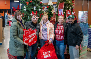 Renewal by Andersen of Central Virginia and Renewal by Andersen of Roanoke teams participating in Salvation Army’s Angel Tree program